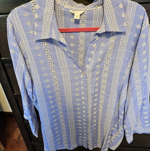 NWOT Eyelet Tunic - Picture 2 of 5